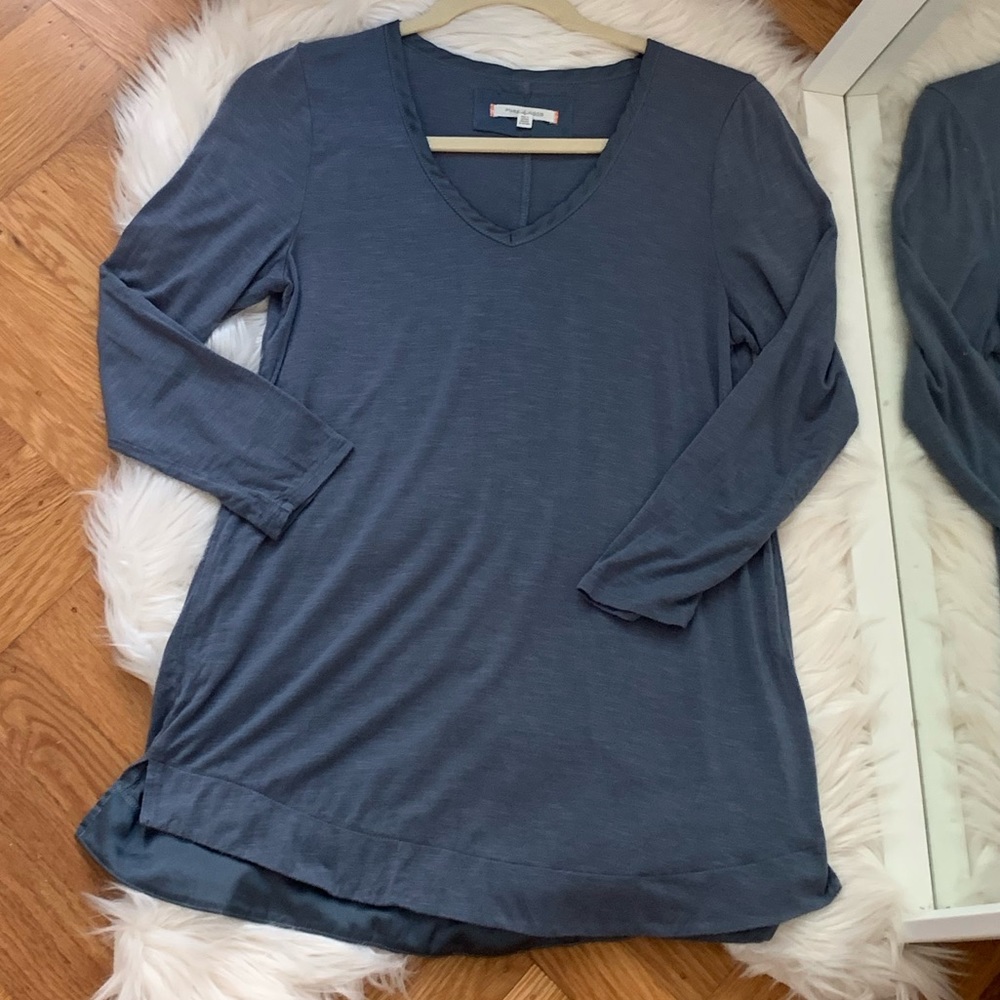 Anthropologie V-Neck 3/4-Sleeve Top